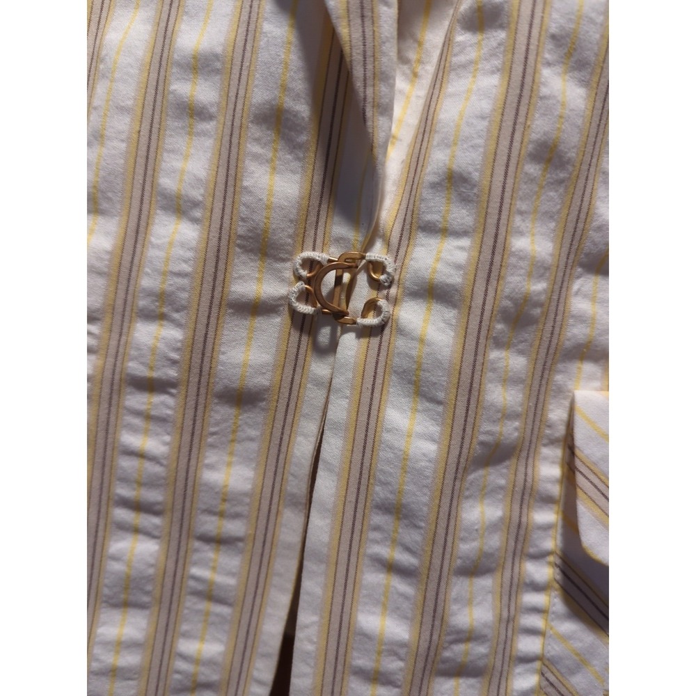 New Express Women's Suit - Blazer and Pants Set Size 4 Pinstripe Cream READ! - Picture 6 of 13